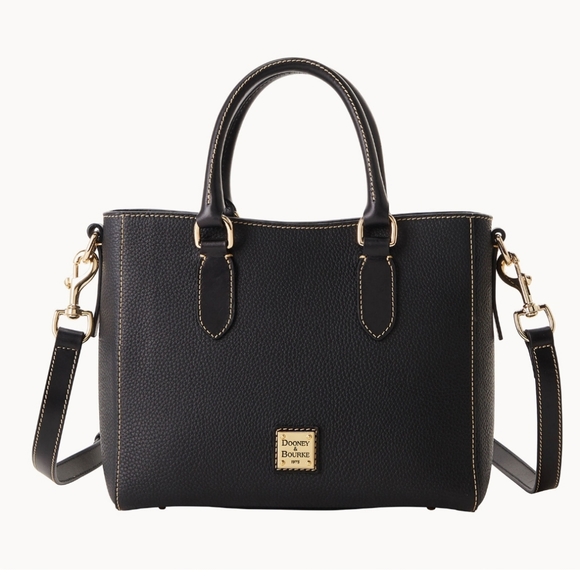 Dooney & Bourke Handbags - Dooney & Bourke Pebble Grain Top Handle Tote / Crossbody Black  NWT $368